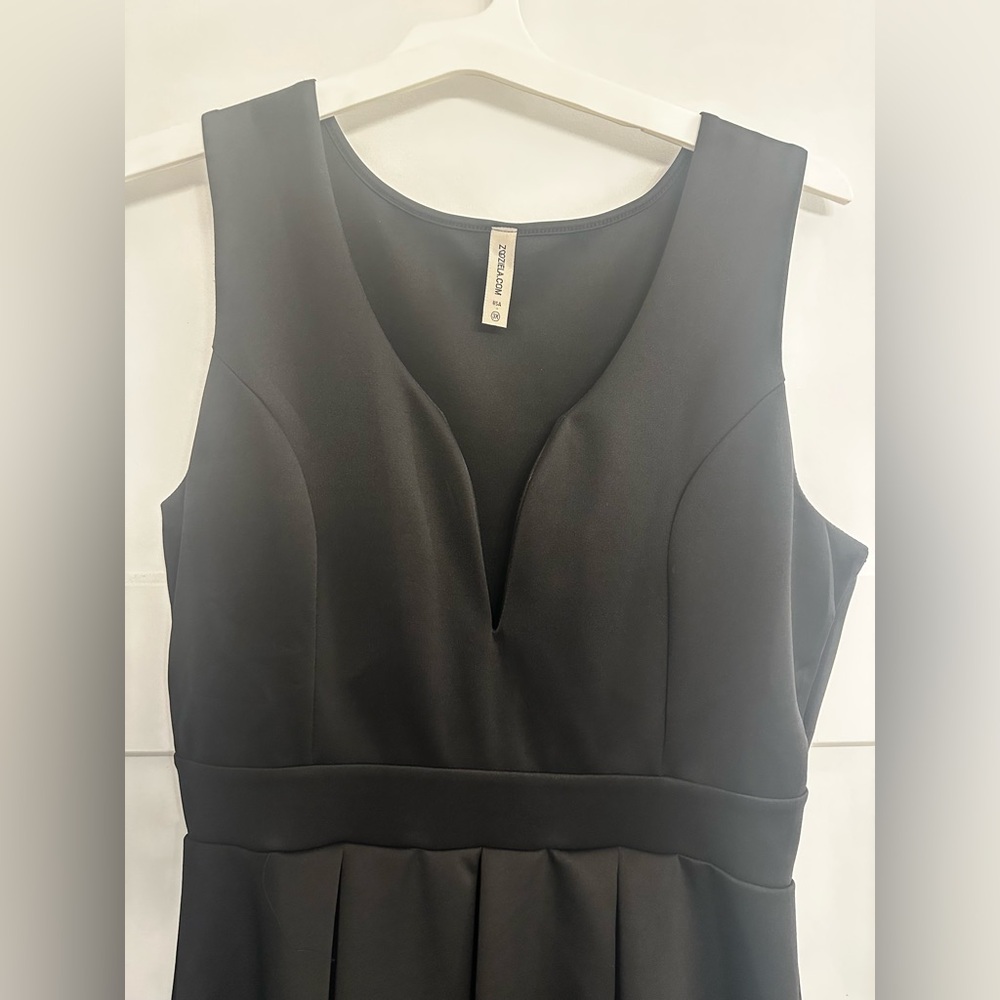 Chic Black High Low Dress